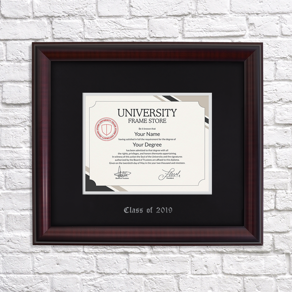 Custom Diploma Frames - Free Shipping | University Frame Store